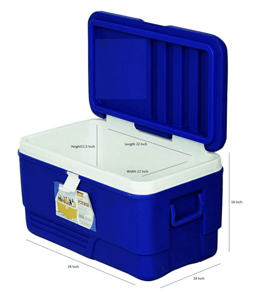 Aristo Insulated Chiller Ice Box | Standard Size for Travel Party Bar Ice Cubes | Cold Drinks | Medical Purpose |50 Litre,Blue - Image 2